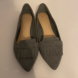 Lauren Conrad Gray Pointed Toe Flats